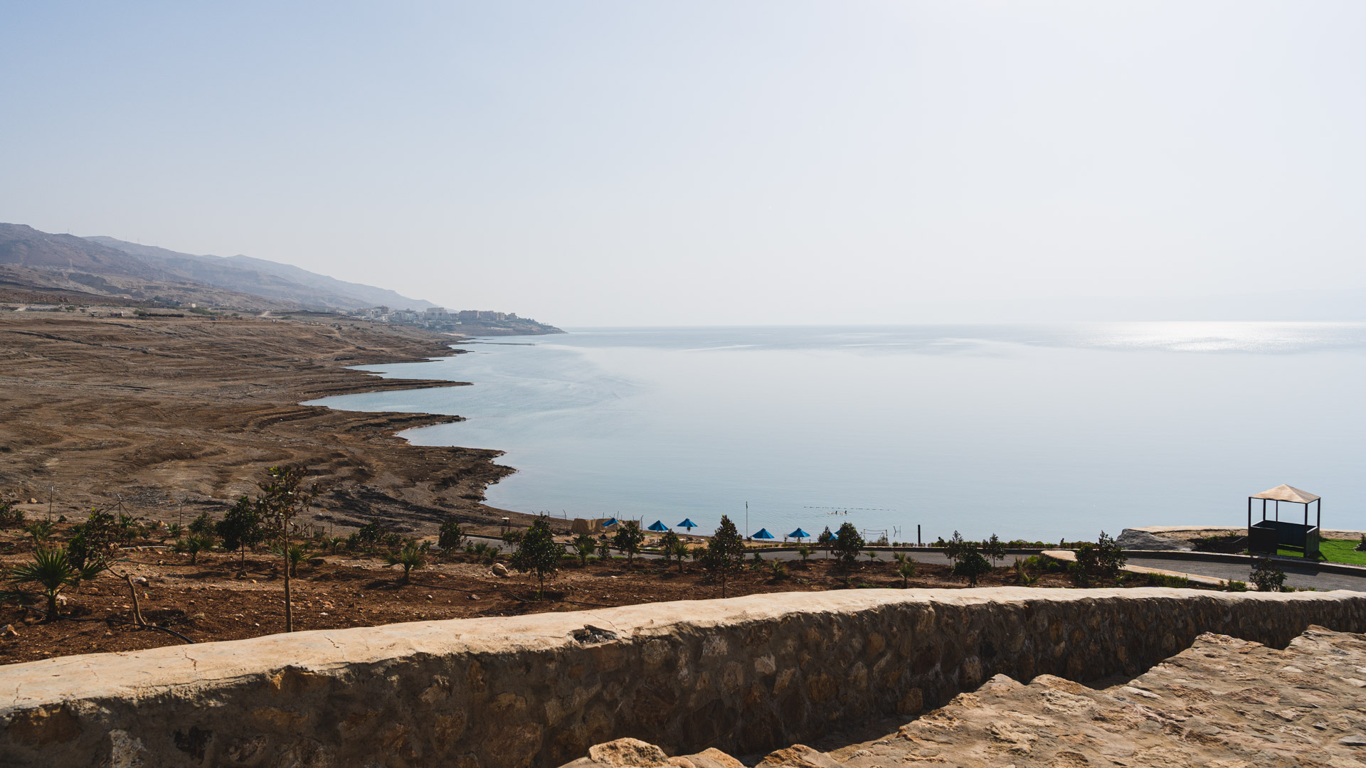 The Dead Sea view from Jordan