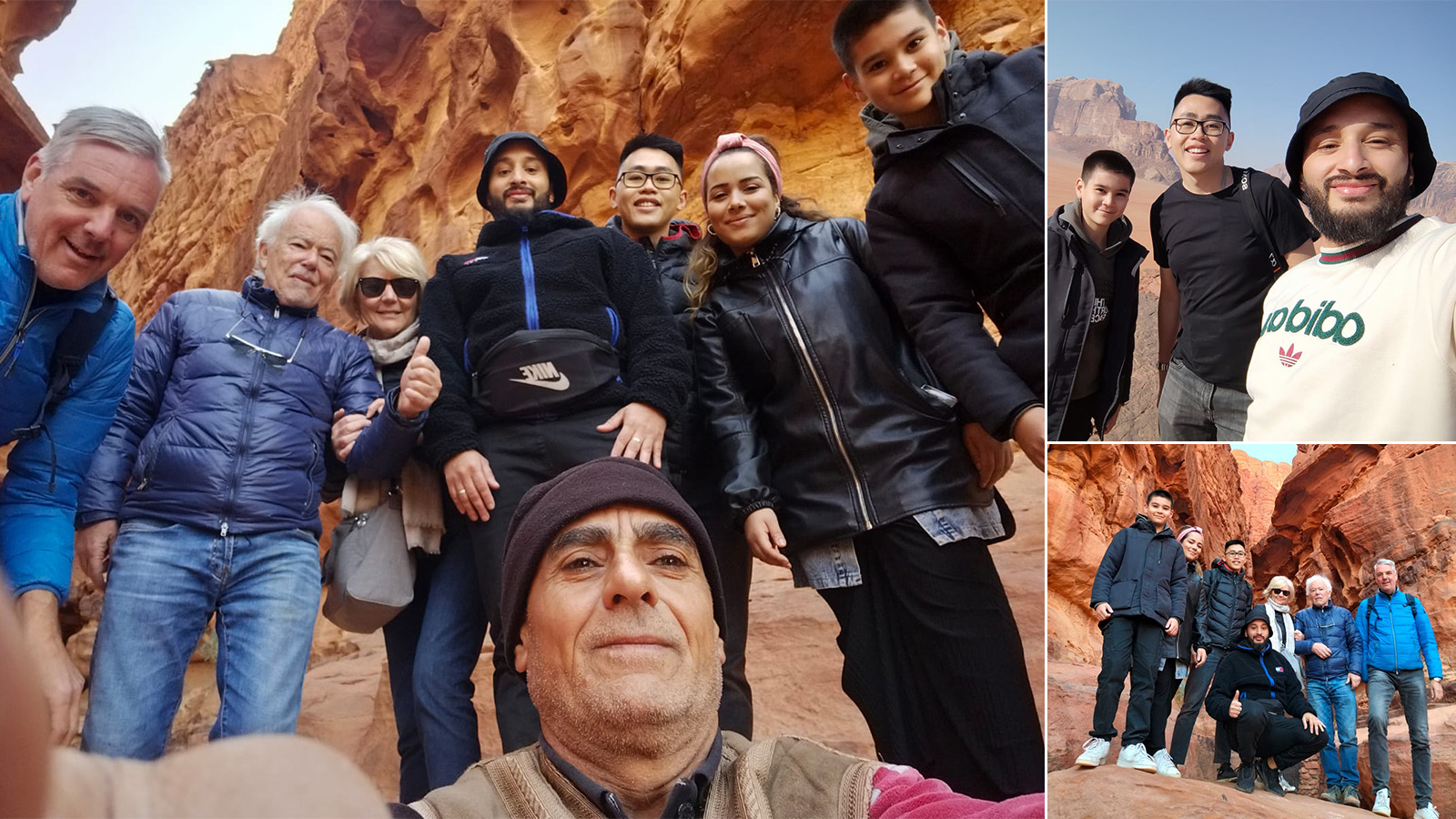 Brandon Wadi Rum tour group photos