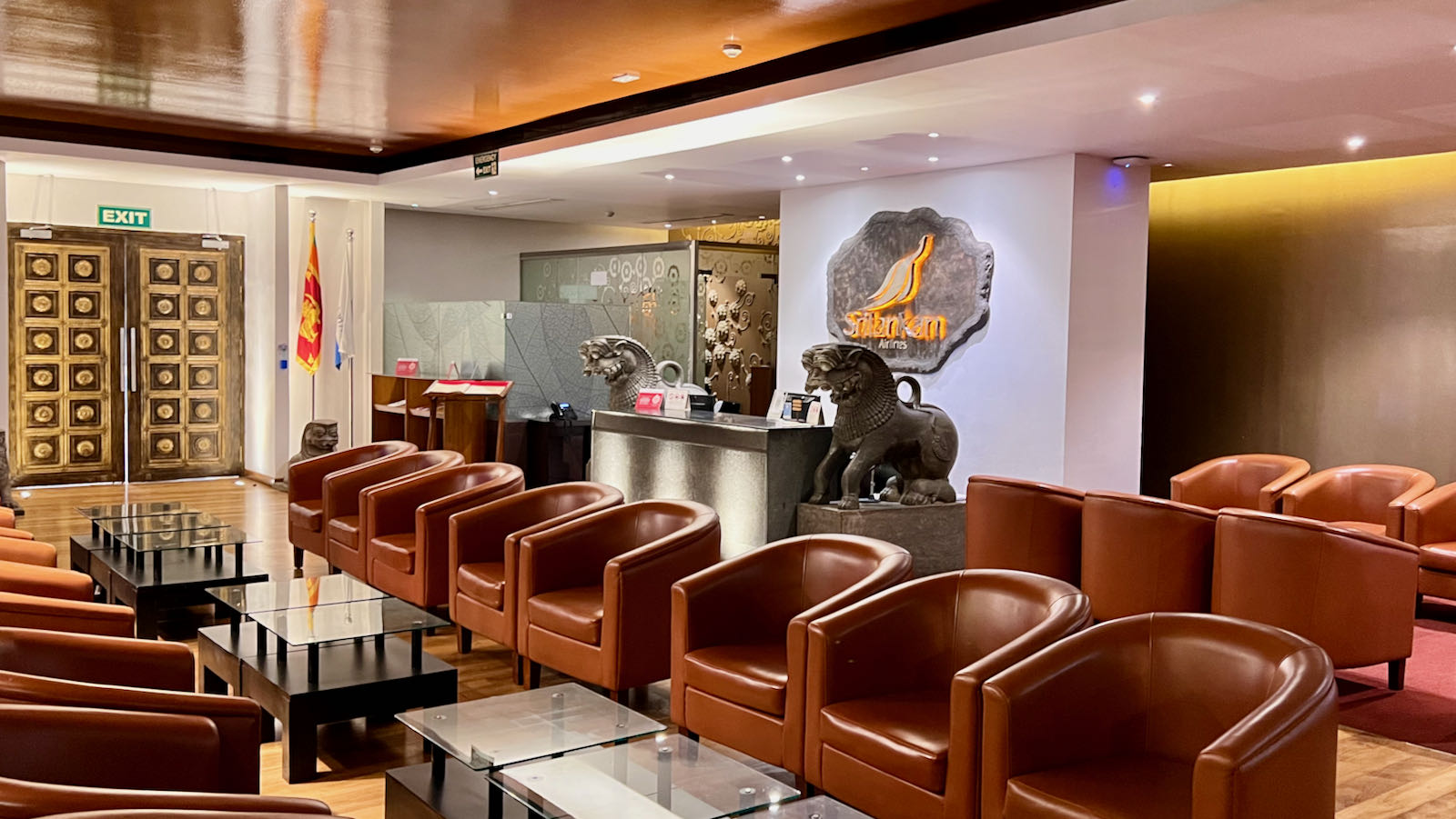 Sri Lankan Airlines flagship Business lounge Colombo Airport seating